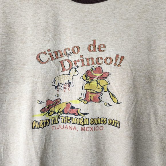 80's Vintage Cinco De Drinco T-Shirt - Picture 2 of 4